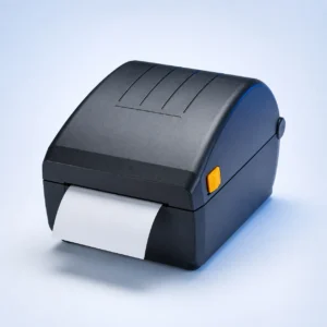 Compact barcode label printer