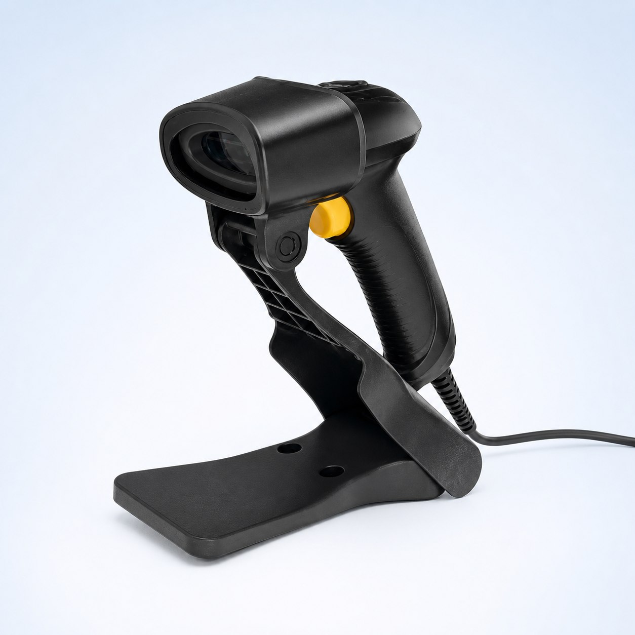 Handheld barcode scanner for fast retail checkout
