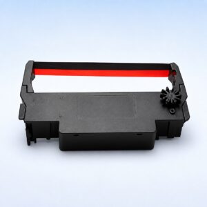 ERC-30 red and black printer ribbon cassette