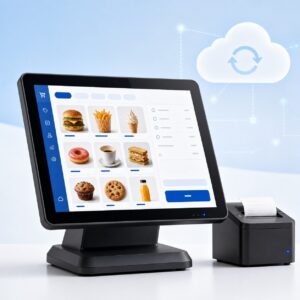 Compact cloud point of sale system for small retail and fast-food operations