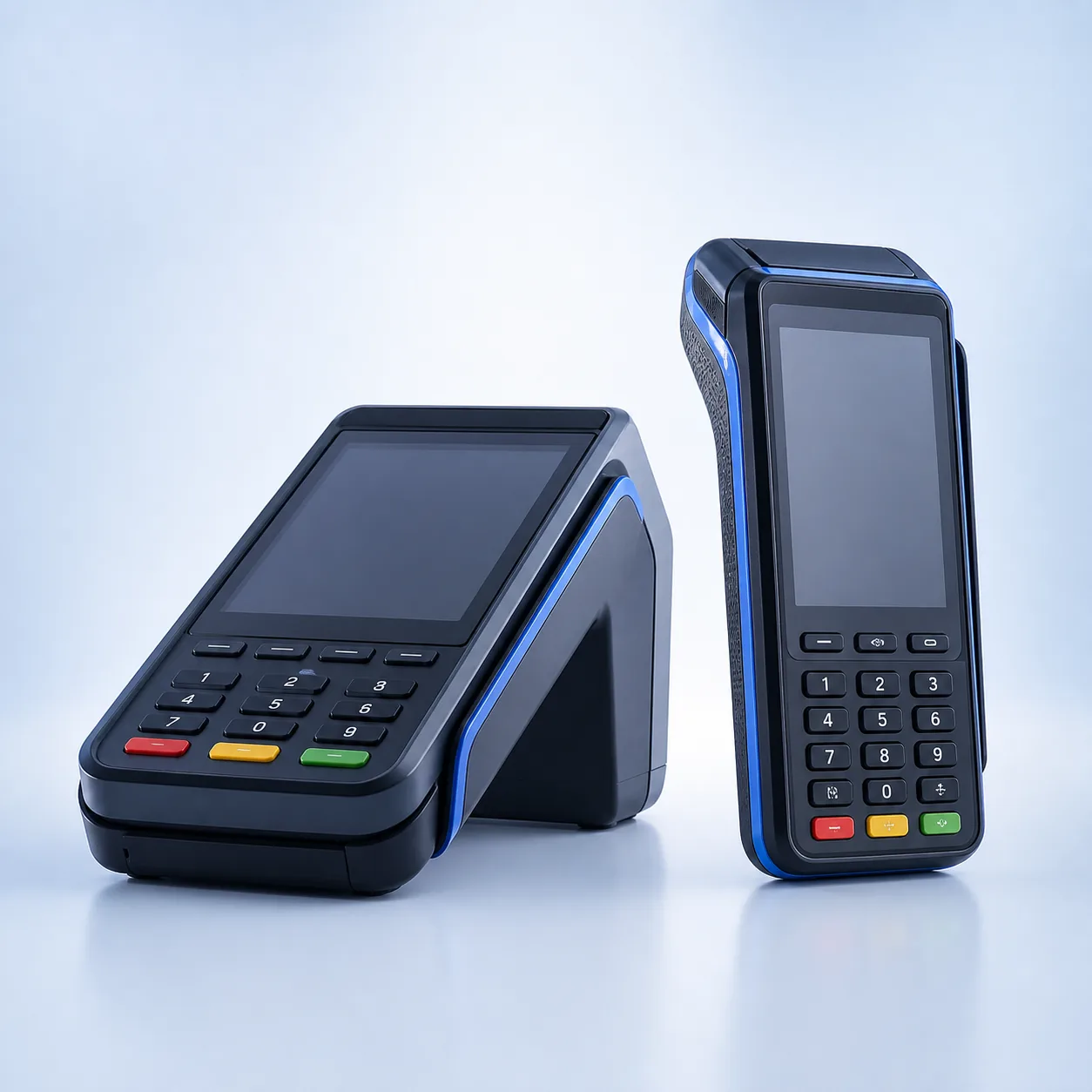 Modern countertop and mobile card payment terminals